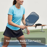 Fiberglass Pickleball Paddle Set Anti-Slip Grip Hexagonal Center Pickleball Paddles Wide Sweet Area USAPA Approved for Beginners