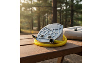Foot Air Pump Inflate and Deflate Function Bellows Foot Pump Anti-Slip Pedal Portable Inflator Deflator for Kayakers, Boating, Camping, Beach Trips