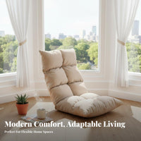 Cute Design Plush Flower pillow spine Support Lazy Sofa Soft & Comfortable Floor Chair High-Elasticity Filling for Young Women, indoor enthusiasts, Bay casement, Bedroom, perusing corner, Living Room