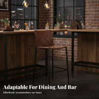 Counter Stool with Backrest mechanical bar chair Light Luxury Seating Furniture for Restaurant Owners, Adults, Kitchen Island, Dining Room, Cafe