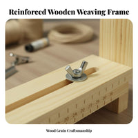 Wooden Braiding Frame Solid Wood Wooden Bracelet Maker Adjustable Rope Weaving Frame for Crafters, Beginners
