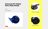 12V waterproof loud motorcycle horn