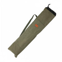 Lightweight Canvas Fishing Rod Bag Large Capacity Fishing Pole Storage Bag Wear-Resistant Adjustable Strap for Outdoor, Travel