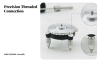 Metal 360 Rotating Laser Level Base Adjustable Laser Level Base Compact Fine Tuning Tripod Adapter Robust