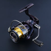 High-Strength Rotating Fishing Reel Shiny Fishing Reel with Metal Spool Interchangeable Smooth for Anglers, Casting