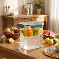 Fridge Water Dispenser and Drink Dispenser for Cold Brew PP Water Container, Large Capacity Style with Dispenser Tap