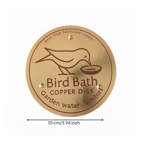 Bird Bath Purification Disk Year-Round Birdbath Copper Disc Universal Fit