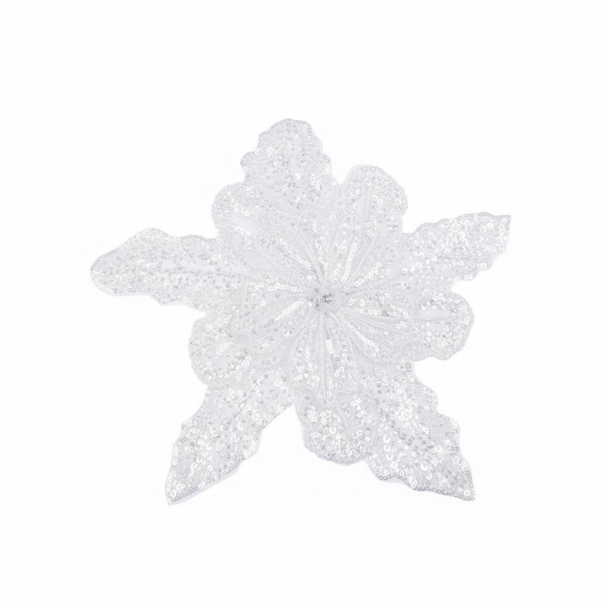 Glittering Beaded Floral Applique Handmade 3D Floral Applique Easy Sew-On Application for Crafters, Tailors, Weddings, Crafting Projects