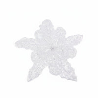 Glittering Beaded Floral Applique Handmade 3D Floral Applique Easy Sew-On Application for Crafters, Tailors, Weddings, Crafting Projects