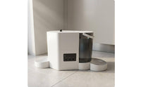 Large Capacity Pet Feeder Set Transparent Hopper Automatic Pet Feeder Anti-Skid Base for Home