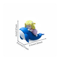 Cute Cartoon Design Diver Aquatic Aquarium Figurine Easy to Install Floating Aquarium Ornament Long-Lasting Resin Material