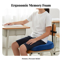 With Straps Thickened School Chair Pad Heightening Student Booster Cushion Removable and Washable Cover for Students, Kids, Classroom