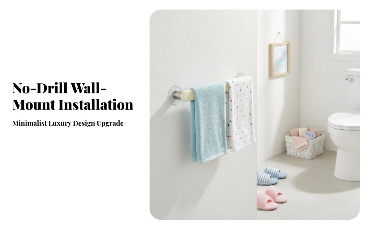 Double Use Towel Slipper Holder Multi-Functional Punch Slipper Rack Easy To Install Punch Washroom Holder for Renters, Homeowners, Behind Door