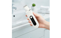 Handheld Sonic Skin Scrubber Rechargeable Skin Scrubber with Metal Spatula Portable Pore Cleaner Gentle for Home