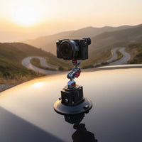 6 Inch Car Suction Camera Mount Firm Grip Electric Suction Cup Mount Portable for Photographers
