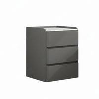 Sintered Stone Top Nightstand with Drawers and Shelf Modern Minimalist design Single-Drawer End Table with Shelf Cream Aesthetic Bedroom Furniture Easy to Clean for Homeowners, Parents, Students, Guest Room, Hallway, Office, Nursery