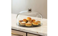 Clear Dome Food Cover with Knob Plastic Cake Dome Sturdy Display Cover Lightweight for Buffet