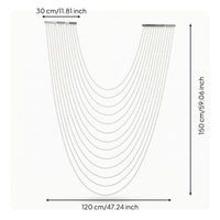 Acrylic Bead Chain Drape Decorative Beaded Curtain with Sequins Versatile Hanging Backdrop for Banquet