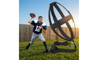 Football Rebounder Long-Lasting Football Coach with Elastic Cords Sturdy Reinforced for Quarterbacks, Passing Exercises