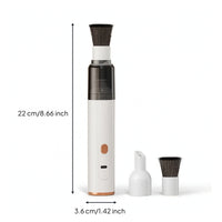 Mini Vacuum with Brush Attachment Lightweight Handheld Vacuum Cleaner for Baristas, Desk, Countertop