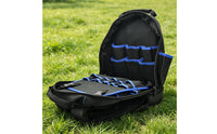 Electrician Tool Backpack Multiple Pockets Heavy Duty Tool Backpack Reinforced Bottom for Construction Site