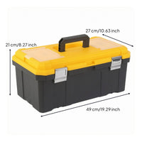 Plastic Tool Storage Case Sturdy Double-Layer Tool Storage Case Rectangular