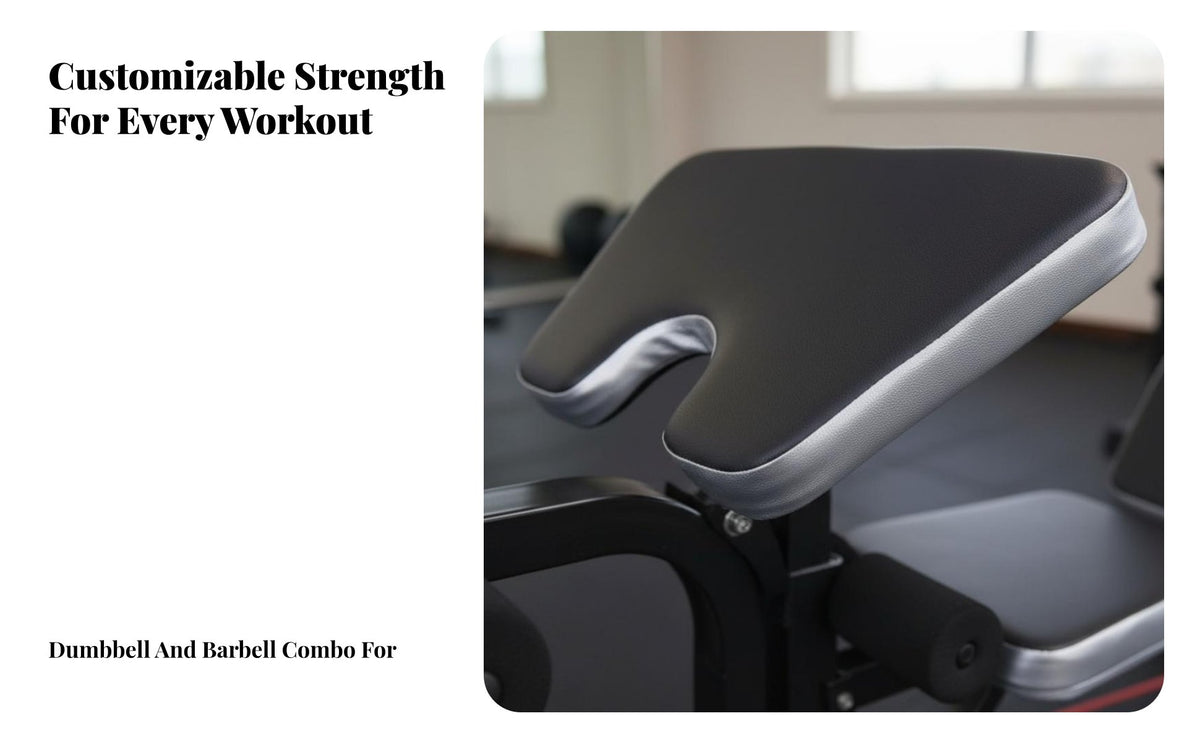 Heavy Duty Steel Frame Adjustable Bench Press Squat Rack Detachable 2-Piece Design Multifunctional Weight Lifting Bench Home Gym Weight Training System for Bodybuilders