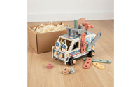 Hands-on Play Wooden Screw Truck Fine Movement Skills Disassembly Car Toy Hand-Eye Coordination for Children, Preschoolers