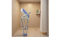 Foldable Folding Shower Chair Rust-Resistant Elderly Shower Bench No Assembly Required for Women, Disabled