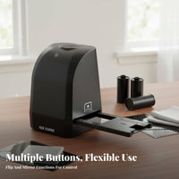No Computer Required 35mm Film Scanner High Resolution 35mm Film and Slide Scanner Color LCD Screen Slide to Digital Converter Compact Design for Photography Enthusiasts, Archivists
