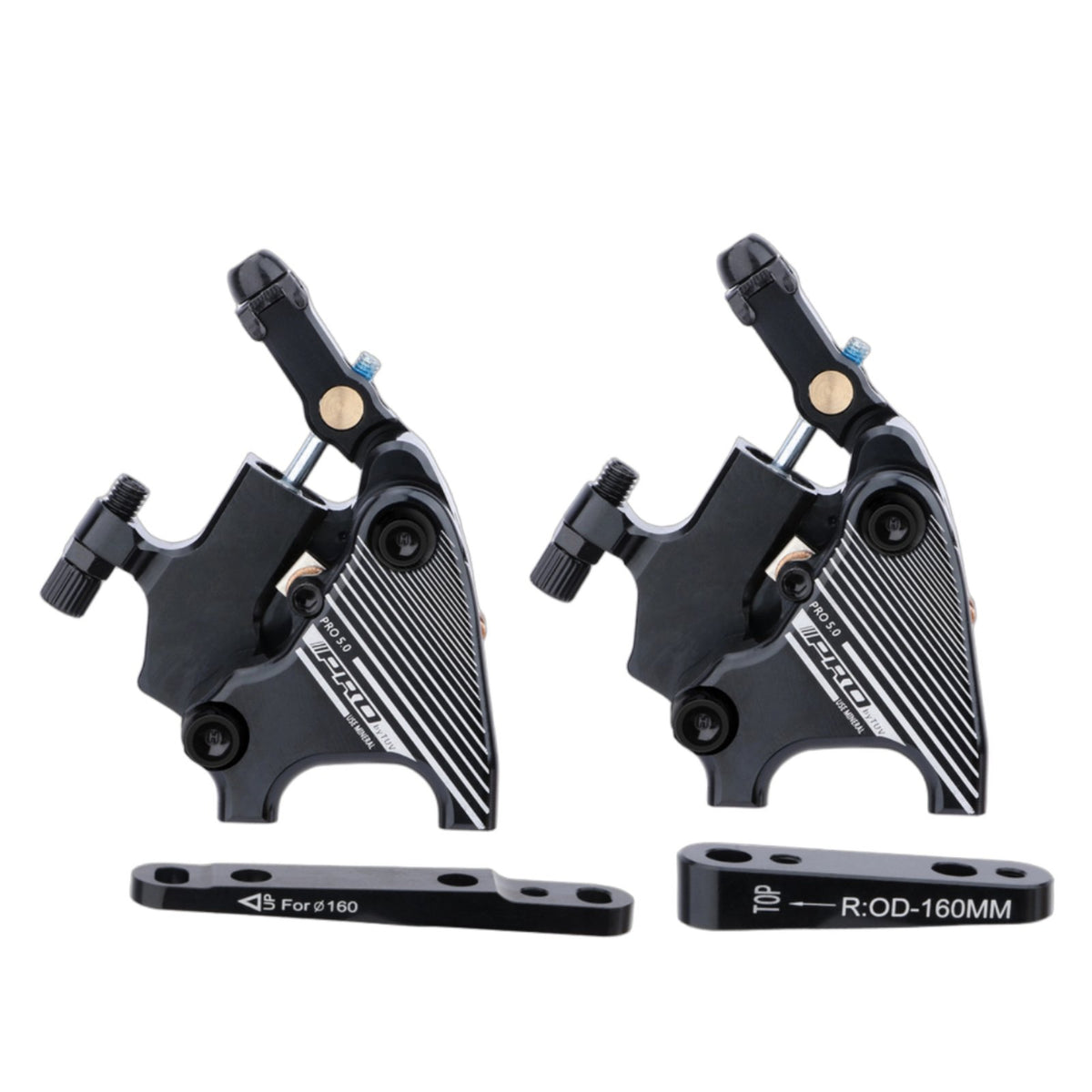 Roads Bike Brake Caliper Pair Included Flat Mount Caliper Strong Braking Power for Cycle Repair