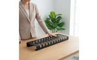 Deepened Slots 10 Slot Tile Display Stand Heavy Duty Marble Sample Display Sturdy Stone Sample Holder Rack Large Capacity for Retailers, Manufacturers, Wholesalers, Retail Shop, Trade Display, Office