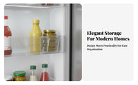 4 Pieces Extendable Partition Clip Expandable Refrigerator Door Shelf Organizer Space Saving Refrigerator Door Divider for Homeowners, Kitchen, Pantry