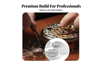 Stainless Steel Watch Washing Basket Easy to Clean Watch Parts Cleaning Basket Divided Parts Cleaning Tray Secure Lid