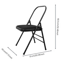 Supportive Posture Practice Chair Foldable Practice Support Chair Stable Exercise Equipment for Home