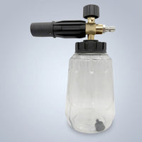 Car Wash Foam Sprayer for Professional Car Detailing, High Pressure Car Foam Lance with Transparent Bottle, Quick Release Aluminum Washing Tool