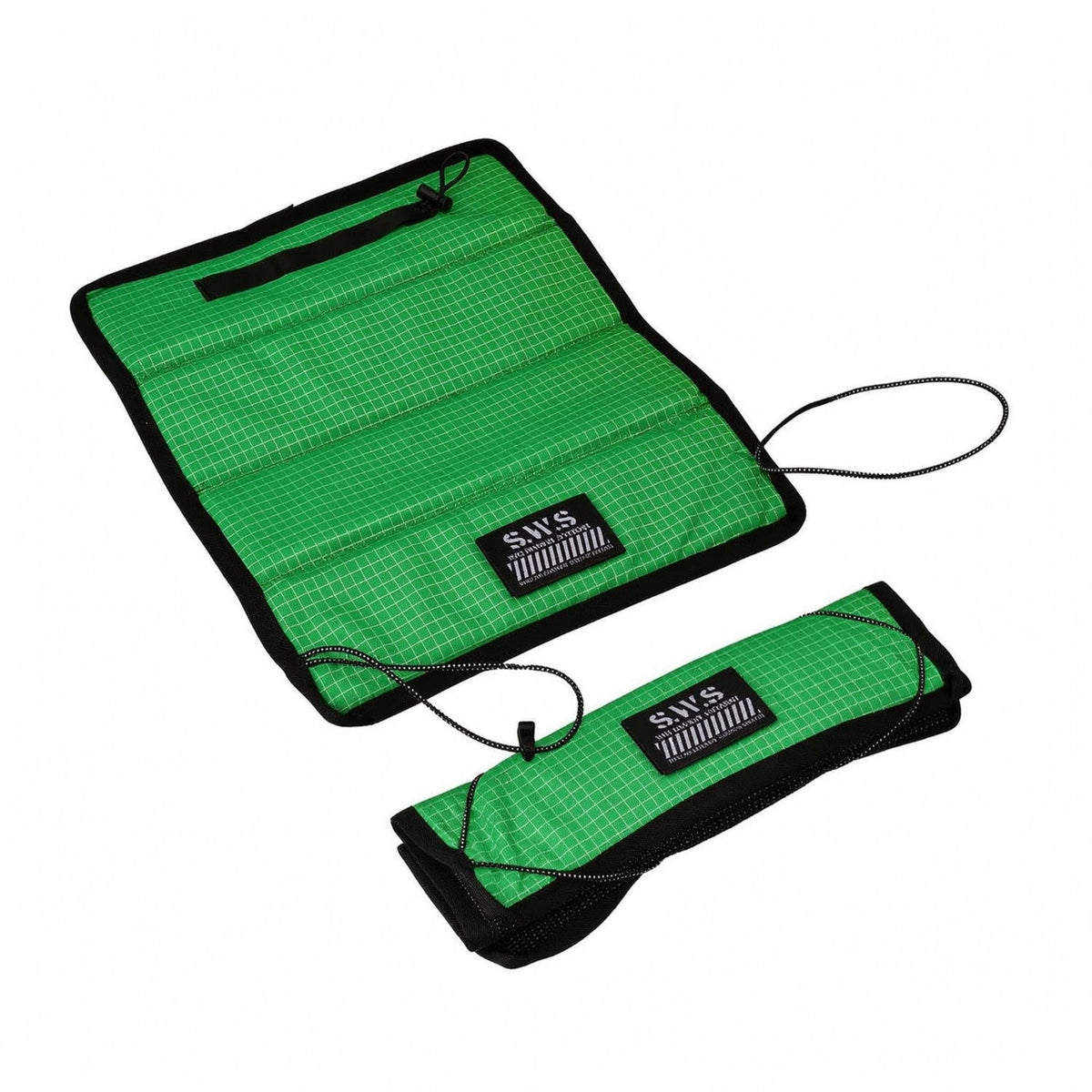 Grid-Textured Foldable Seat Pad Nylon Camping Seat Pad EVA High-Density Foam Lining Outdoor Gear Carrying Strap