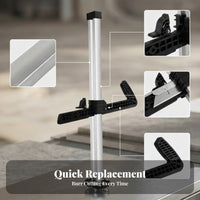 Perforated Handle Adjustable Drywall Cutter Vertical Metal Body Folding Gypsum Board Cutter Portable