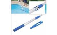 Telescoping Swimming Pool Cleaning Pole Anti-Slip Aluminum Pool Pole with Plastic Grip Ribbed Rust Proof for Spas