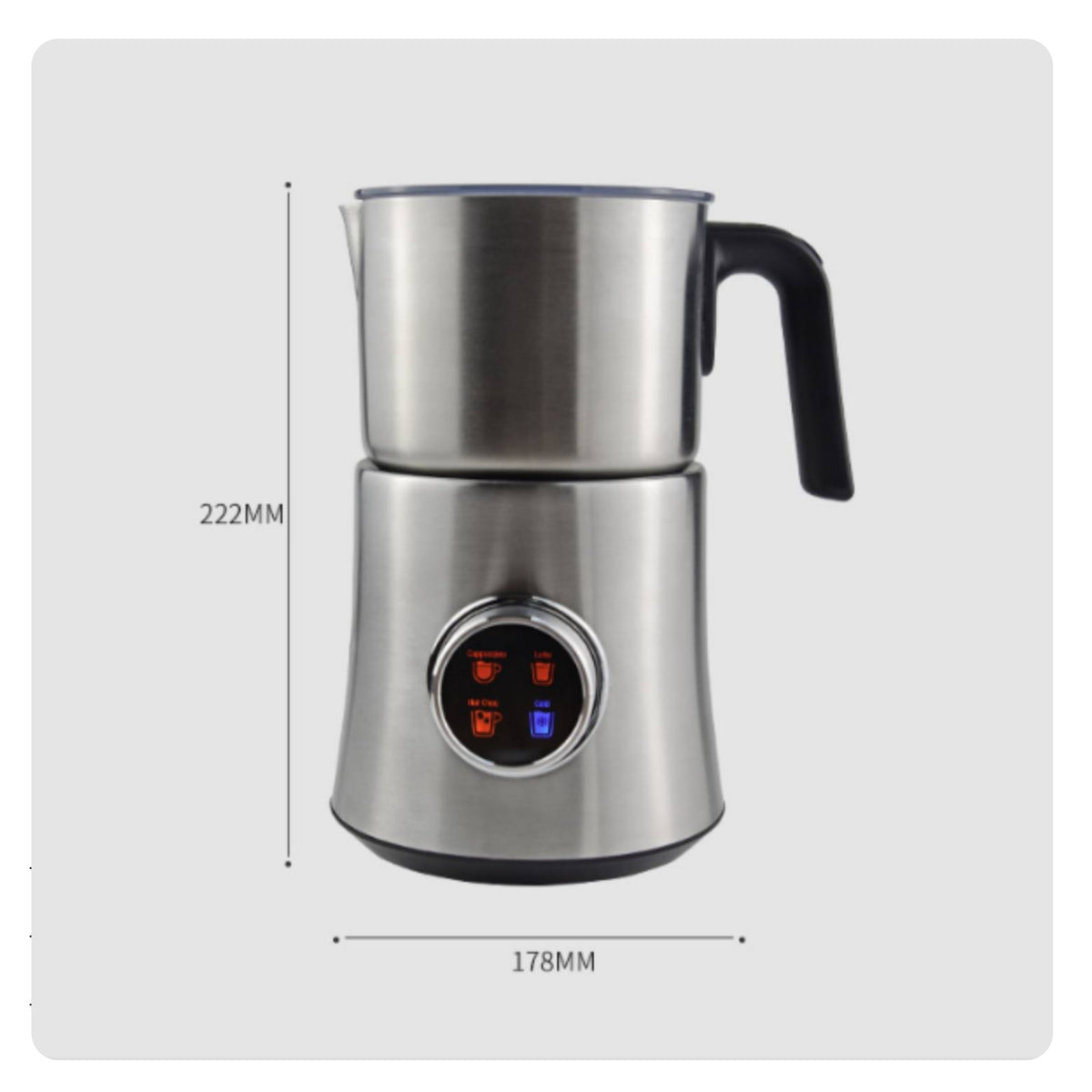 Electric Milk Frother 900 Ml Milk Frother Black Accents Kitchen Appliance