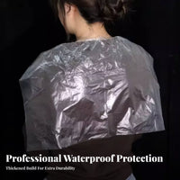100 Pieces Hygienic Disposable Shampoo Cape Lightweight Waterproof Shampoo Apron Full Coverage for Beauticians, Shampooing, Barbershop, Home