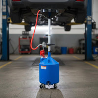 Portable Oil Drain Container Wheeled Waste Oil Collector Automotive Equipment Anti-Spill Design Vehicle Maintenance Rust