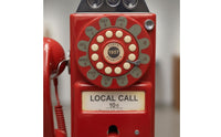 Retro Design Vintage Audio Message Recorder Coiled Cord Rotary Phone Recorder Glossy Rotary Telephone Decorative