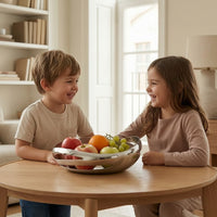 Stainless Steel Fruit Bowl Minimalist Bowl with Hollow Design Multifunctional Vessel for Kitchen