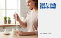 Portable Milk Frother, Handheld Whisk Beater, Battery Operated, Multi-Functional for Kitchen & Office