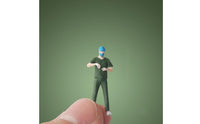 Doctor Figurine Hand-Painted Doctor Figure Resin Human Model for Diorama, Close-up Photography