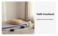3-Section Pilates Stick Multi-Functional Pilates Bar Kit Exercise Bar with Elastic Bands Multifunctional for Home Gym, Travel