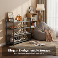 Easy Assembly Multi-Tier Shoe Rack Space-Saving Design Large Capacity Shoe Rack Stable Structure Strong Load-Bearing for Students, Apartment Dwellers, Families, Entryway, Dormitory, Hallway, Dorm Room