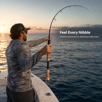 High Carbon MH Hard Lure Fishing Rod for Baitcasting and Spinning Reels