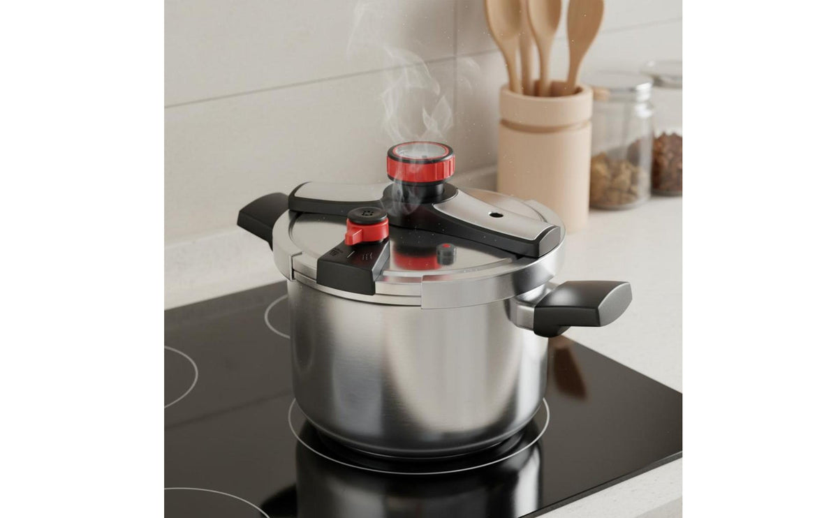 Stovetop Pressure Pot Gas and Induction Compatible Stainless Steel Stovetop Pressure Pot Pressure-Resistant-Resistant Stainless Steel Cooking Pot
